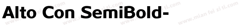Alto Con SemiBold字体转换